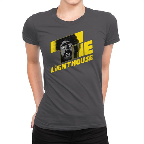 Shining Lighthouse - Womens Premium T-Shirts RIPT Apparel Small / Heavy Metal