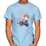 Shiny Danny - Mens T-Shirts RIPT Apparel Small / Light Blue