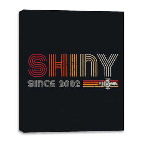 Shiny since 2002 - Canvas Wraps Canvas Wraps RIPT Apparel 16x20 / Black