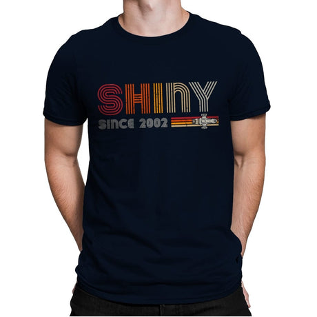 Shiny since 2002 - Mens Premium T-Shirts RIPT Apparel Small / Midnight Navy