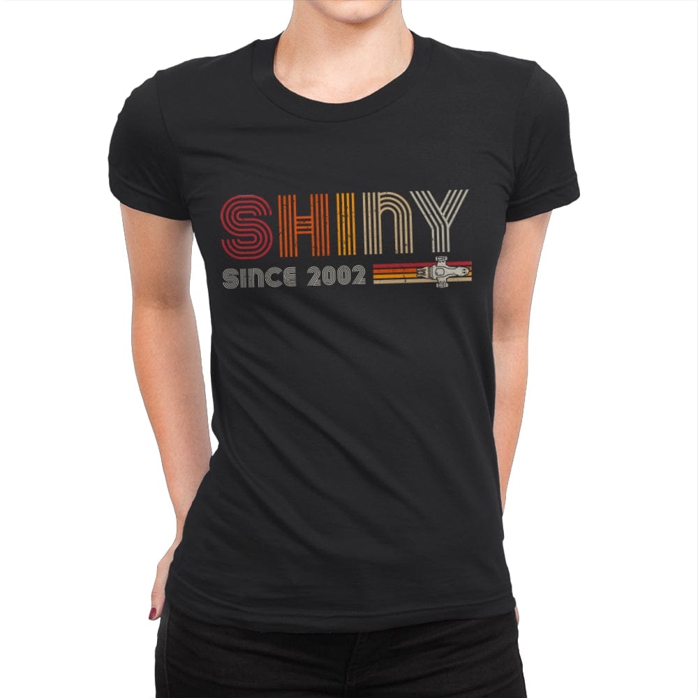 Shiny since 2002 - Womens Premium T-Shirts RIPT Apparel Small / Black