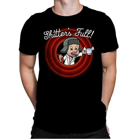 Shitter's Full - Mens Premium T-Shirts RIPT Apparel Small / Black