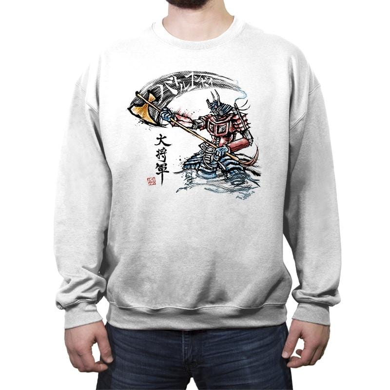 Shogun Prime - Crew Neck Sweatshirt Crew Neck Sweatshirt RIPT Apparel Small / White