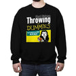 Short Distance Throwing for Dummies - Crew Neck Sweatshirt Crew Neck Sweatshirt RIPT Apparel Small / Black