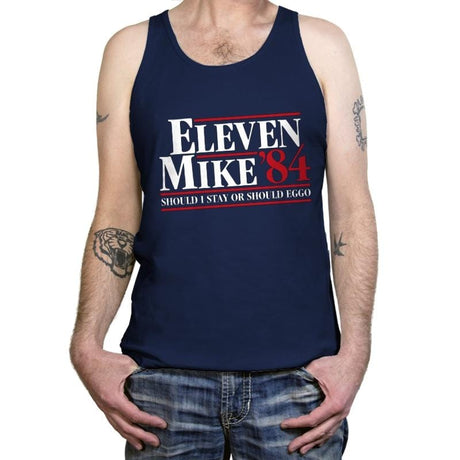 Should I Stay Or Should Eggo - Tanktop Tanktop RIPT Apparel X-Small / Navy