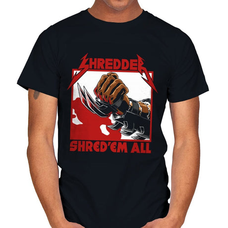 Shred 'em all - Mens T-Shirts RIPT Apparel Small / Black