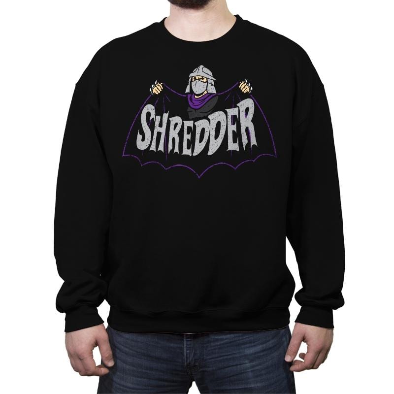Shred-Man - Crew Neck Sweatshirt Crew Neck Sweatshirt RIPT Apparel Small / Black