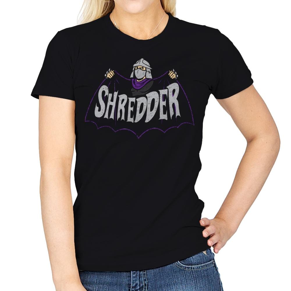 Shred-Man - Womens T-Shirts RIPT Apparel Small / Black