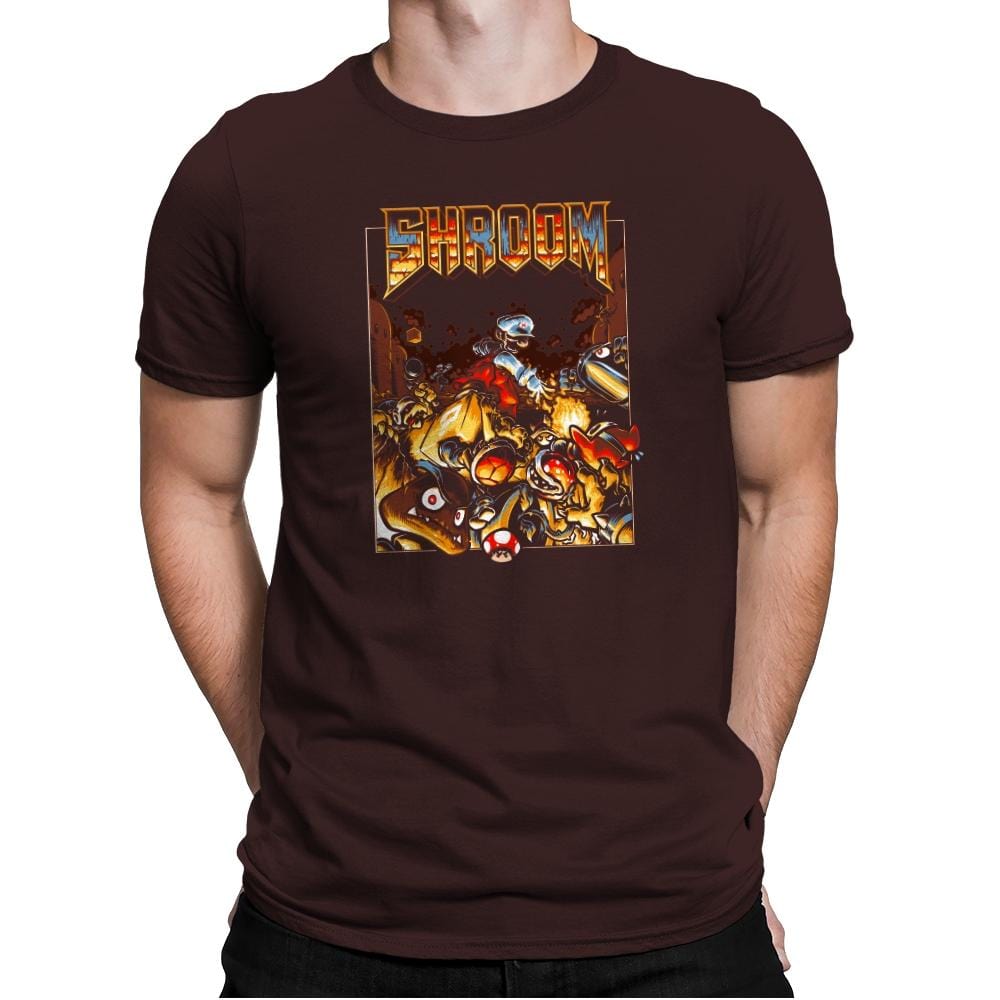 Shroom Exclusive - Mens Premium T-Shirts RIPT Apparel Small / Dark Chocolate