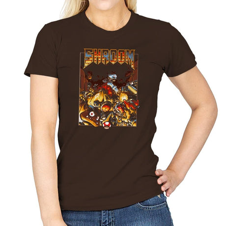 Shroom Exclusive - Womens T-Shirts RIPT Apparel Small / Dark Chocolate