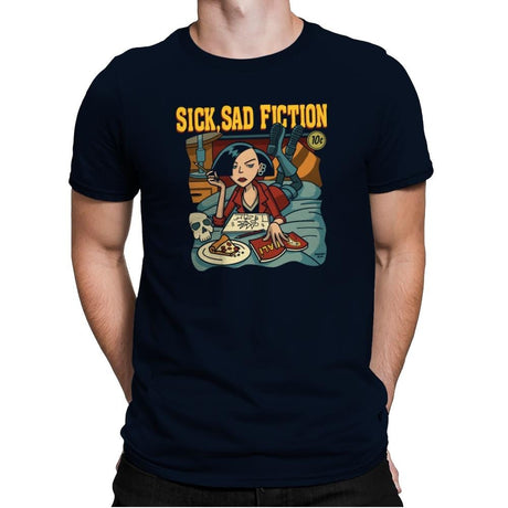 Sick Sad Fiction - 90s Kid - Mens Premium T-Shirts RIPT Apparel Small / Midnight Navy