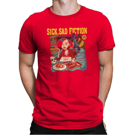 Sick Sad Fiction - 90s Kid - Mens Premium T-Shirts RIPT Apparel Small / Red