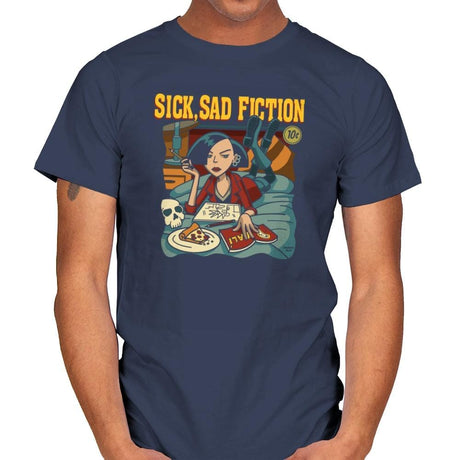 Sick Sad Fiction - 90s Kid - Mens T-Shirts RIPT Apparel Small / Navy