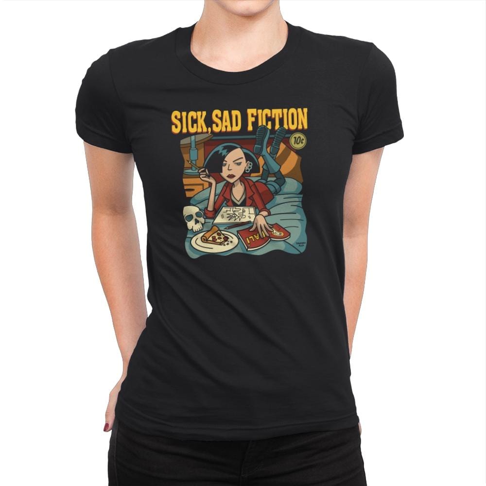 Sick Sad Fiction - 90s Kid - Womens Premium T-Shirts RIPT Apparel Small / Black