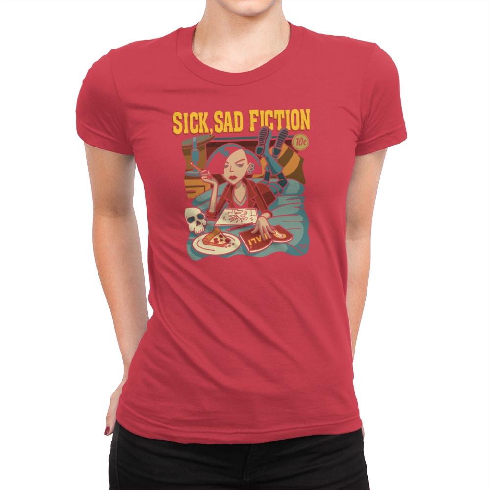 Sick Sad Fiction - 90s Kid - Womens Premium T-Shirts RIPT Apparel Small / Red