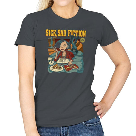 Sick Sad Fiction - 90s Kid - Womens T-Shirts RIPT Apparel Small / Charcoal