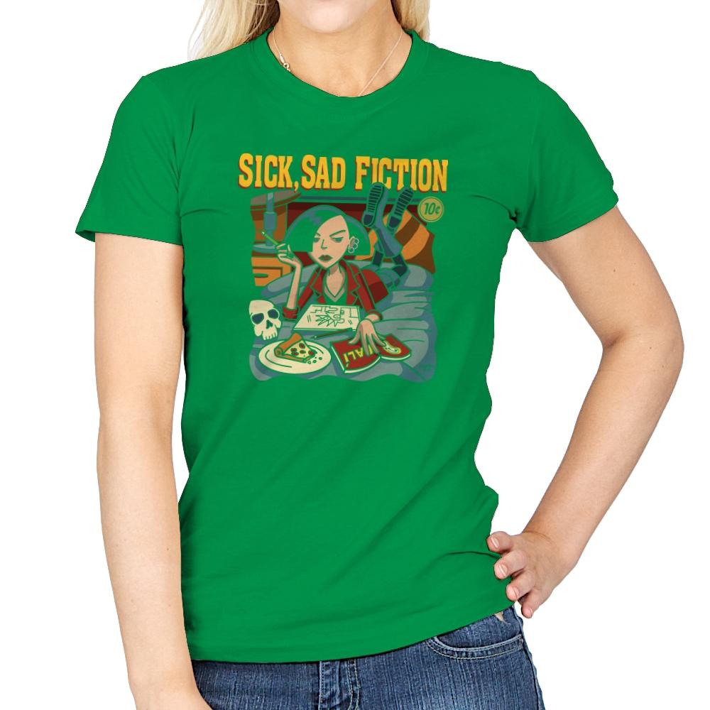 Sick Sad Fiction - 90s Kid - Womens T-Shirts RIPT Apparel Small / Irish Green