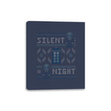 Silent Night - Ugly Holiday - Canvas Wraps Canvas Wraps RIPT Apparel 8x10 / Navy
