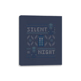 Silent Night - Ugly Holiday - Canvas Wraps Canvas Wraps RIPT Apparel 8x10 / Navy