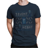 Silent Night - Ugly Holiday - Mens Premium T-Shirts RIPT Apparel Small / Indigo