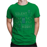 Silent Night - Ugly Holiday - Mens Premium T-Shirts RIPT Apparel Small / Kelly Green