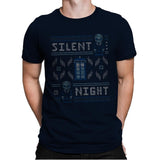 Silent Night - Ugly Holiday - Mens Premium T-Shirts RIPT Apparel Small / Navy
