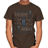 Silent Night - Ugly Holiday - Mens T-Shirts RIPT Apparel Small / Dark Chocolate