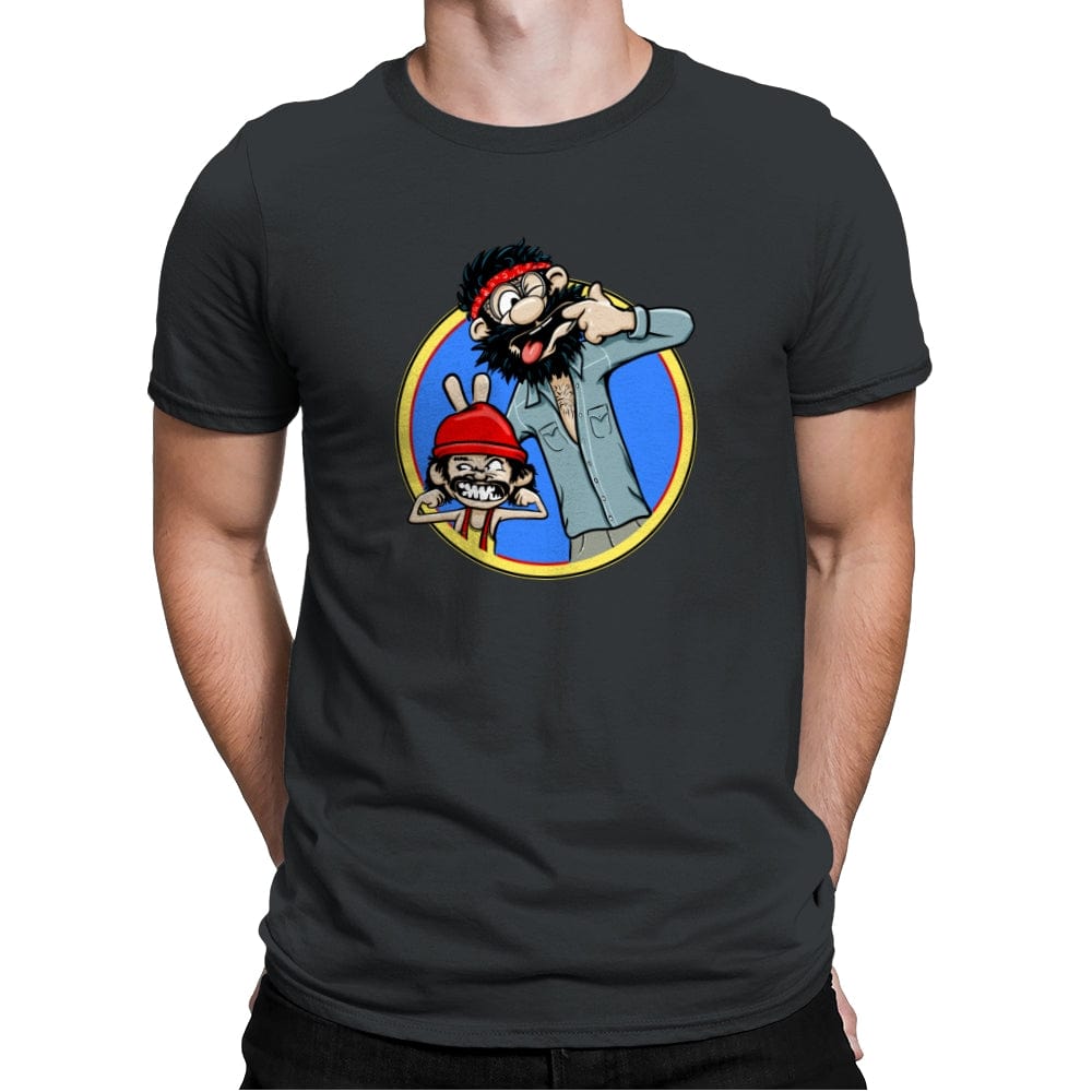 Silly Stoney Faces - Mens Premium T-Shirts RIPT Apparel Small / Heavy Metal