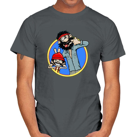 Silly Stoney Faces - Mens T-Shirts RIPT Apparel Small / Charcoal
