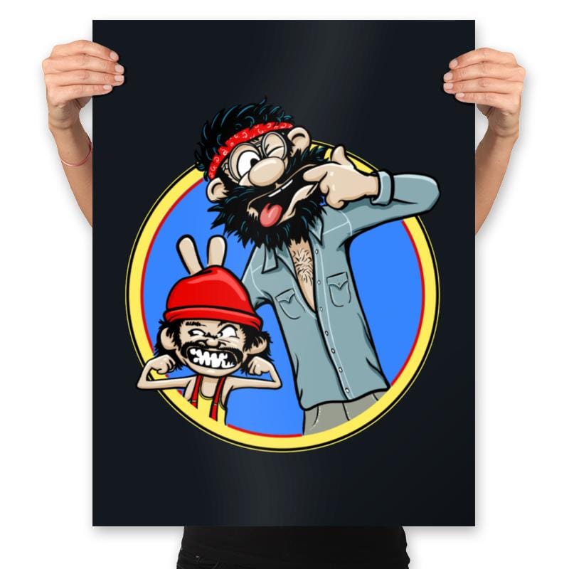 Silly Stoney Faces - Prints Posters RIPT Apparel 18x24 / Black