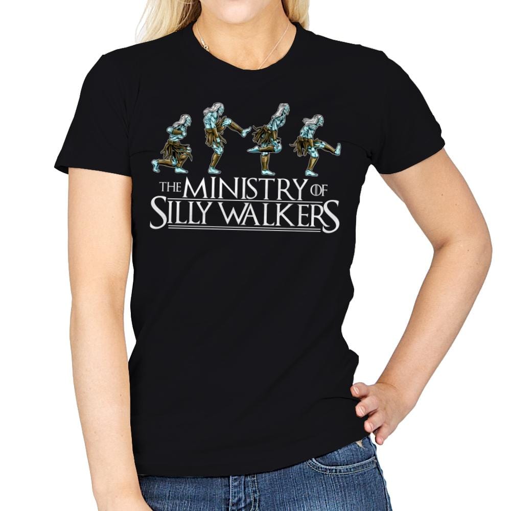 Silly Walkers - Womens T-Shirts RIPT Apparel Small / Black
