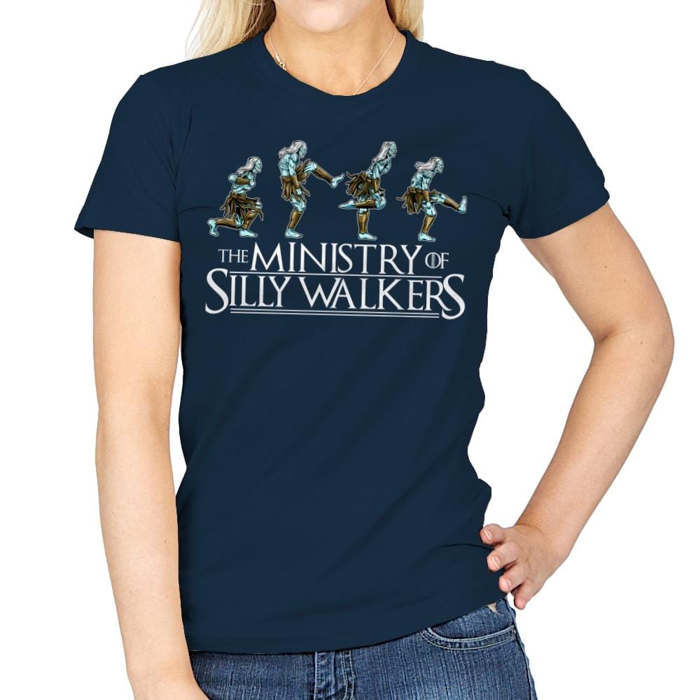 Silly Walkers - Womens T-Shirts RIPT Apparel Small / Navy
