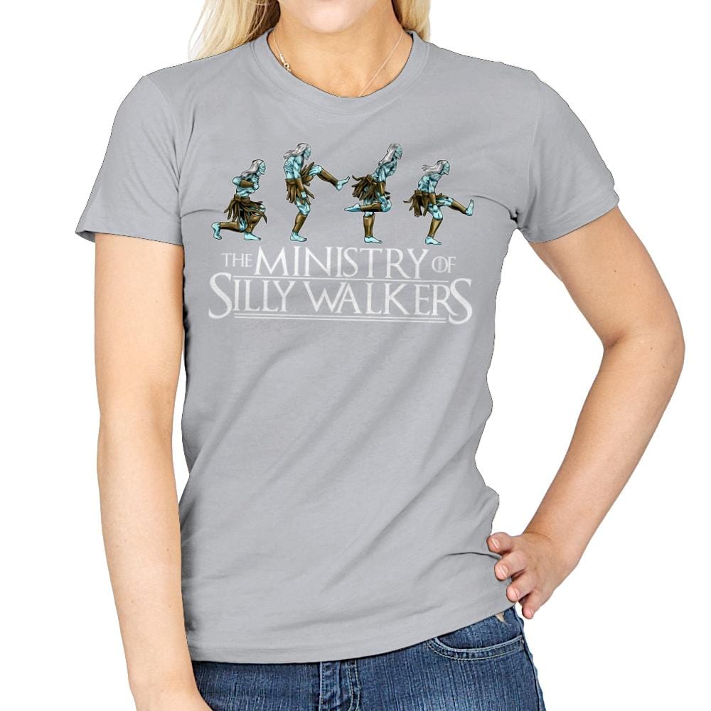 Silly Walkers - Womens T-Shirts RIPT Apparel Small / Sport Grey