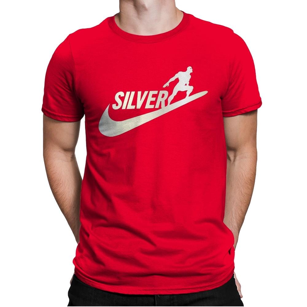 SILVER SURFER - Mens Premium T-Shirts RIPT Apparel Small / Red