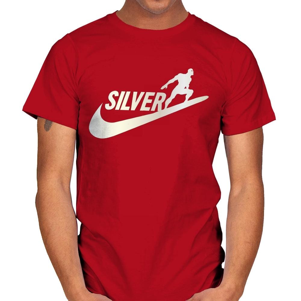 SILVER SURFER - Mens T-Shirts RIPT Apparel Small / Red