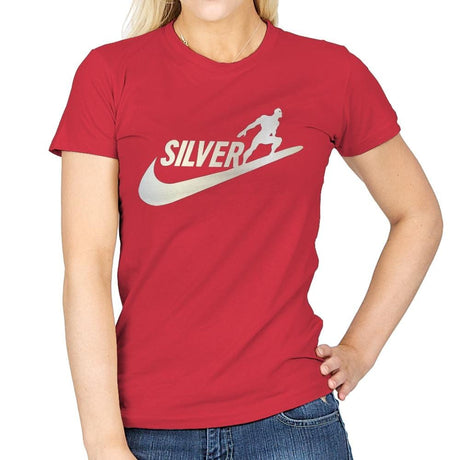 SILVER SURFER - Womens T-Shirts RIPT Apparel Small / Red