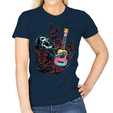 Sing For The Crows - Womens T-Shirts RIPT Apparel Small / Navy