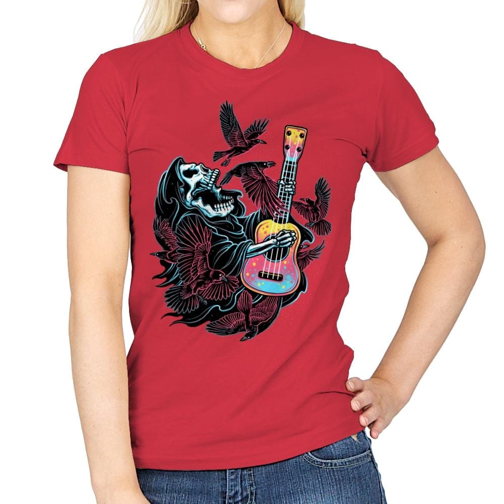 Sing For The Crows - Womens T-Shirts RIPT Apparel Small / Red