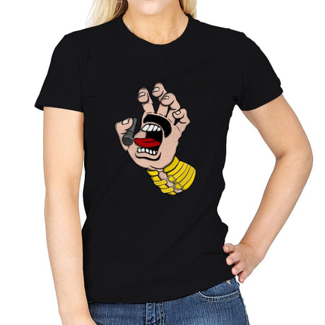 Singing Hand - Womens T-Shirts RIPT Apparel Small / Black