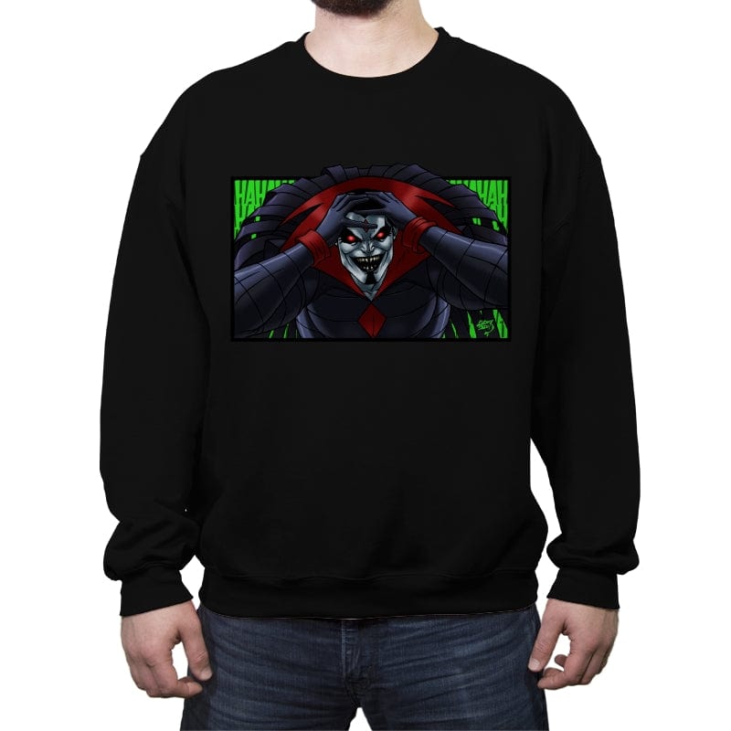 Sinister Laugh - Crew Neck Sweatshirt Crew Neck Sweatshirt RIPT Apparel Small / Black