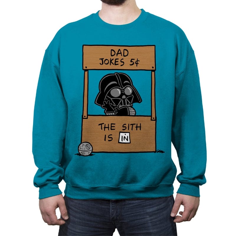 Sith Help - Crew Neck Sweatshirt Crew Neck Sweatshirt RIPT Apparel Small / Antique Sapphire