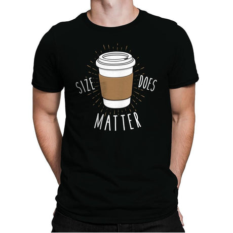 Size Does Matter - Mens Premium T-Shirts RIPT Apparel Small / Black