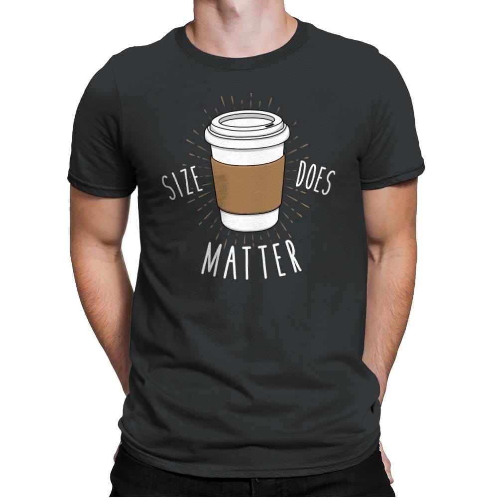 Size Does Matter - Mens Premium T-Shirts RIPT Apparel Small / Heavy Metal