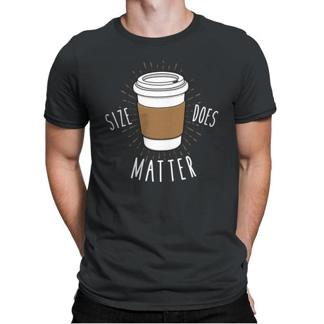 Size Does Matter - Mens Premium T-Shirts RIPT Apparel Small / Heavy Metal