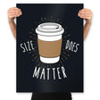Size Does Matter - Prints Posters RIPT Apparel 18x24 / Black