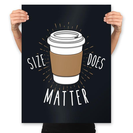 Size Does Matter - Prints Posters RIPT Apparel 18x24 / Black