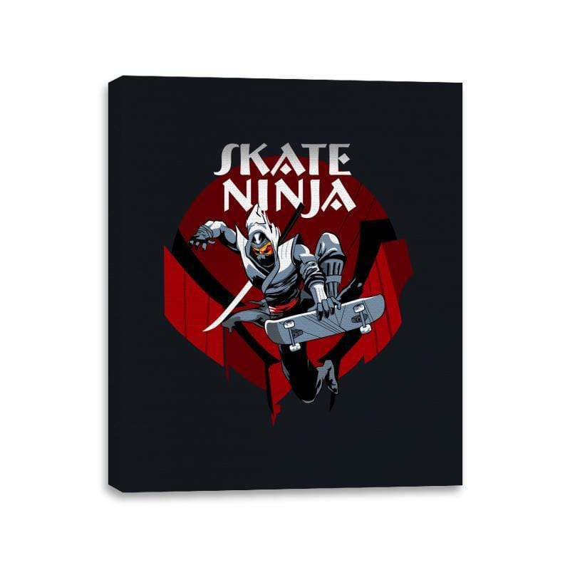 Skate Ninja - Canvas Wraps Canvas Wraps RIPT Apparel 11x14 / Black