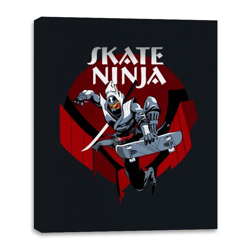 Skate Ninja - Canvas Wraps Canvas Wraps RIPT Apparel 16x20 / Black