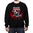 Skate Ninja - Crew Neck Sweatshirt Crew Neck Sweatshirt RIPT Apparel Small / Black