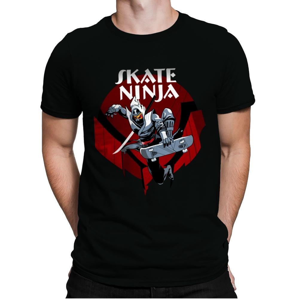 Skate Ninja - Mens Premium T-Shirts RIPT Apparel Small / Black